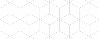 White illustration of tessellating cubes